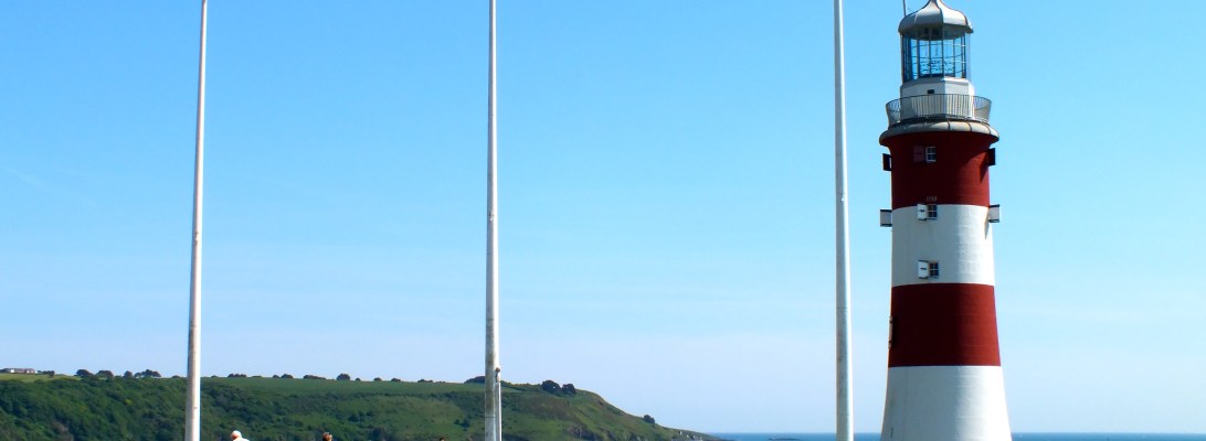 Smeaton's Tower is the third and most notable Eddystone Lighthouse. It marked a major step forward in the design of lighthouses. In use until 1877, it was largely dismantled and rebuilt on Plymouth Hoe in the city of Plymouth, Devon, where it now stands as a memorial to its designer, John Smeaton, the celebrated civil engineer. Photo by Hannah Sterry.