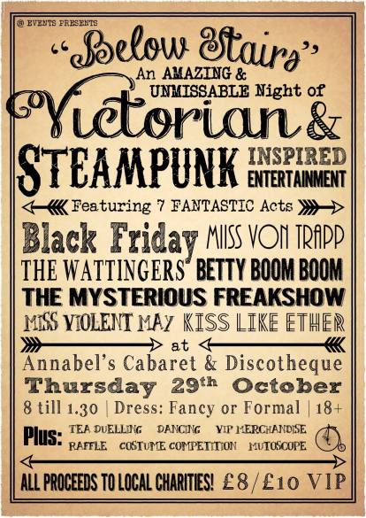 Below Stairs - Steampunk Charity Event in Plymouth